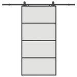 Casa si Gradina - Constructii - Usi interior, exterior si garaj - Usi interior - Usa glisanta cu set de feronerie neagra 102,5x205 cm Sticla ESG - Infinity.ro