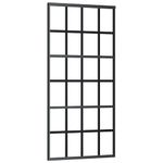 Casa si Gradina - Constructii - Usi interior, exterior si garaj - Usi interior - Usa glisanta cu set de feronerie neagra 90x205 cm Sticla ESG - Infinity.ro