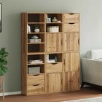 Casa si Gradina - Mobilier - Comode si corpuri - Comode - Dulapuri laterale 6 buc "ODDA" 40x24x79 cm lemn masiv de pin - Infinity.ro