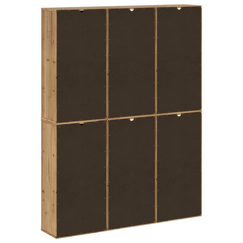 Casa si Gradina - Mobilier - Comode si corpuri - Comode - Dulapuri laterale 6 buc "ODDA" 40x24x79 cm lemn masiv de pin - Infinity.ro
