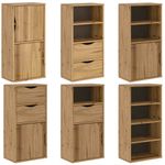 Casa si Gradina - Mobilier - Comode si corpuri - Comode - Dulapuri laterale 6 buc "ODDA" 40x24x79 cm lemn masiv de pin - Infinity.ro