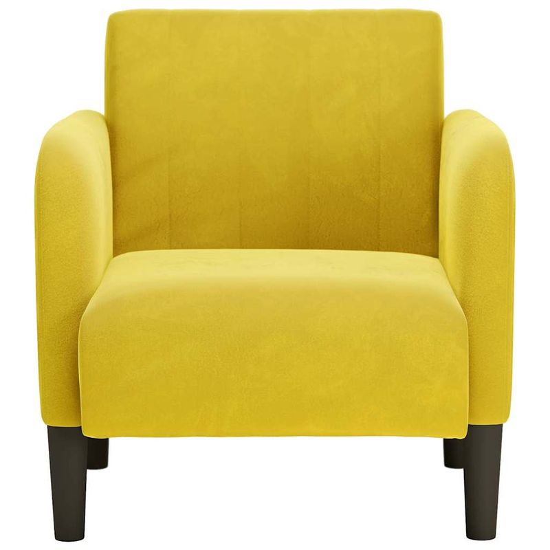 Casa si Gradina - Mobilier - Scaune si fotolii - Fotolii - Fotoliu cu Cotiere Catifea Galben 54 cm - Infinity.ro