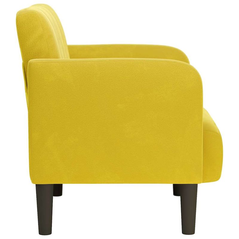 Casa si Gradina - Mobilier - Scaune si fotolii - Fotolii - Fotoliu cu Cotiere Catifea Galben 54 cm - Infinity.ro