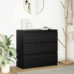 Casa si Gradina - Mobilier - Comode si corpuri - Comode - Bufeta Stejar negru 80x35x76 cm Lemn prelucrat - Infinity.ro