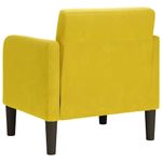Casa si Gradina - Mobilier - Scaune si fotolii - Fotolii - Fotoliu cu Cotiere Catifea Galben 54 cm - Infinity.ro
