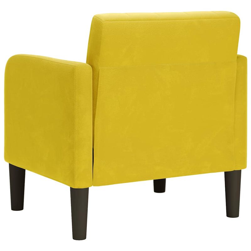 Casa si Gradina - Mobilier - Scaune si fotolii - Fotolii - Fotoliu cu Cotiere Catifea Galben 54 cm - Infinity.ro
