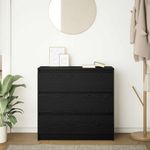 Casa si Gradina - Mobilier - Comode si corpuri - Comode - Bufeta Stejar negru 80x35x76 cm Lemn prelucrat - Infinity.ro
