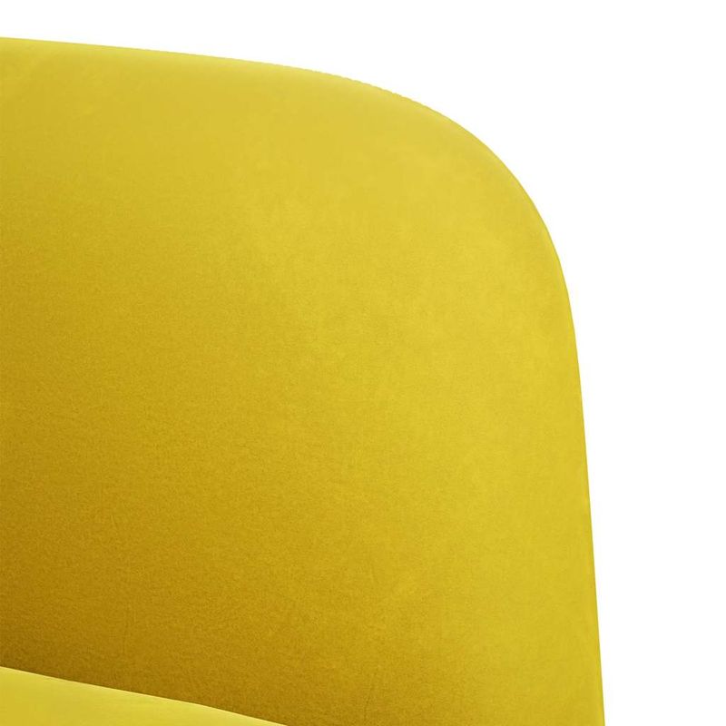 Casa si Gradina - Mobilier - Scaune si fotolii - Fotolii - Fotoliu cu Cotiere Catifea Galben 54 cm - Infinity.ro