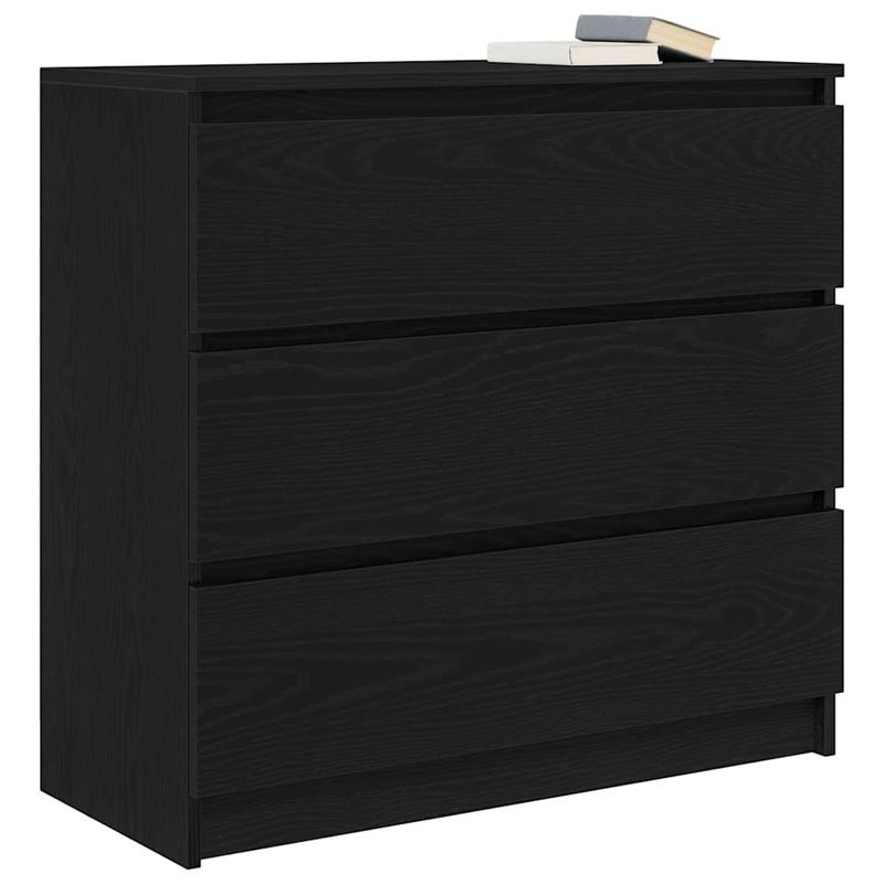 Casa si Gradina - Mobilier - Comode si corpuri - Comode - Bufeta Stejar negru 80x35x76 cm Lemn prelucrat - Infinity.ro
