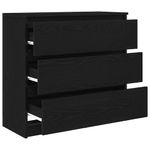 Casa si Gradina - Mobilier - Comode si corpuri - Comode - Bufeta Stejar negru 80x35x76 cm Lemn prelucrat - Infinity.ro