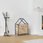 Casa si Gradina - Termice - Sobe, Seminee si accesorii - Accesorii seminee si sobe - Suport pentru lemne de foc Antracit Otel laminat la rece - Infinity.ro