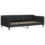 Casa si Gradina - Mobilier - Paturi si accesorii - Paturi - Pat de zi cu extensie, negru, 100x200 cm, textil - Infinity.ro