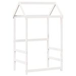 Casa si Gradina - Mobilier - Paturi si accesorii - Paturi - Pat de zi cu acoperis, alb, 80x200 cm, lemn masiv de pin - Infinity.ro