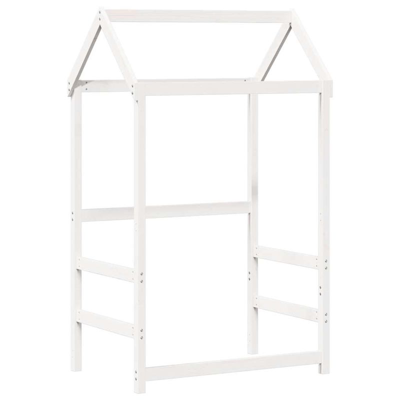 Casa si Gradina - Mobilier - Paturi si accesorii - Paturi - Pat de zi cu acoperis, alb, 80x200 cm, lemn masiv de pin - Infinity.ro