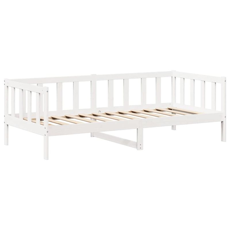 Casa si Gradina - Mobilier - Paturi si accesorii - Paturi - Pat de zi cu acoperis, alb, 80x200 cm, lemn masiv de pin - Infinity.ro