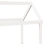 Casa si Gradina - Mobilier - Paturi si accesorii - Paturi - Pat de zi cu acoperis, alb, 80x200 cm, lemn masiv de pin - Infinity.ro