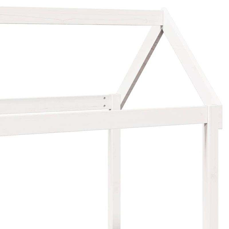 Casa si Gradina - Mobilier - Paturi si accesorii - Paturi - Pat de zi cu acoperis, alb, 80x200 cm, lemn masiv de pin - Infinity.ro