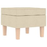 Casa si Gradina - Mobilier - Scaune si fotolii - Fotolii - Fotoliu balansoar cu taburet, crem, material textil, cantitate în pachet: 2, model cu scăunel pentru picioare - Infinity.ro
