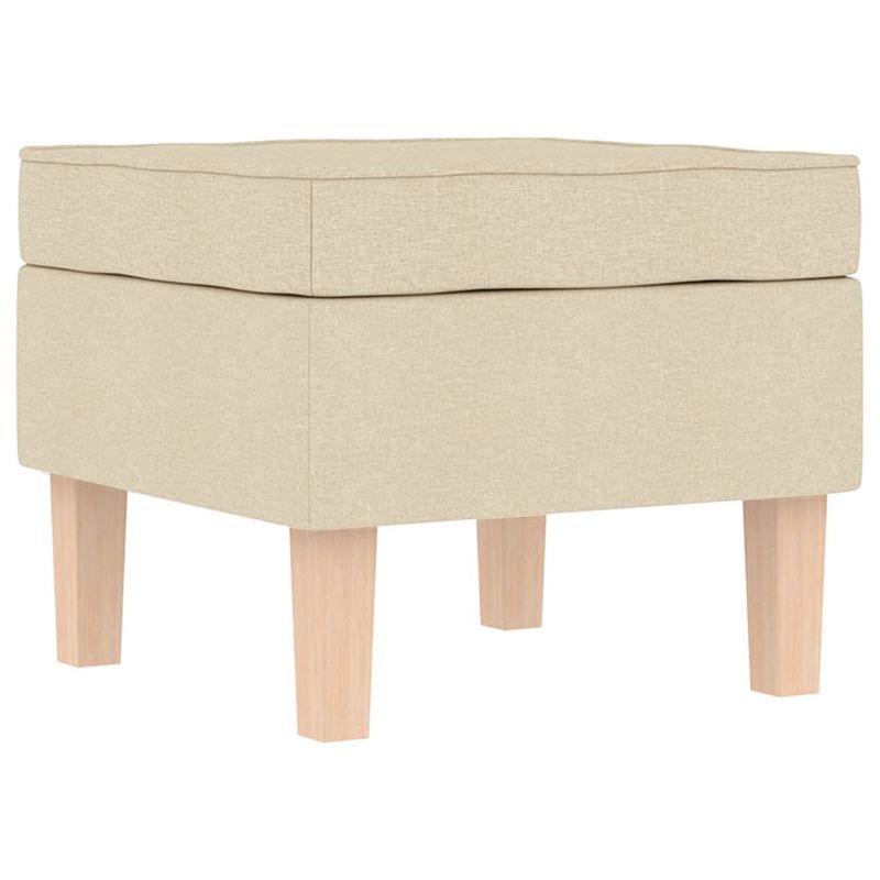 Casa si Gradina - Mobilier - Scaune si fotolii - Fotolii - Fotoliu balansoar cu taburet, crem, material textil, cantitate în pachet: 2, model cu scăunel pentru picioare - Infinity.ro