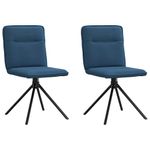 Casa si Gradina - Mobilier - Scaune si fotolii - Scaune - Scaune de bucatarie, 2 buc., albastru, textil - Infinity.ro