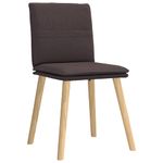 Casa si Gradina - Mobilier - Scaune si fotolii - Scaune - Scaune de bucatarie, 4 buc., maro inchis, material textil - Infinity.ro