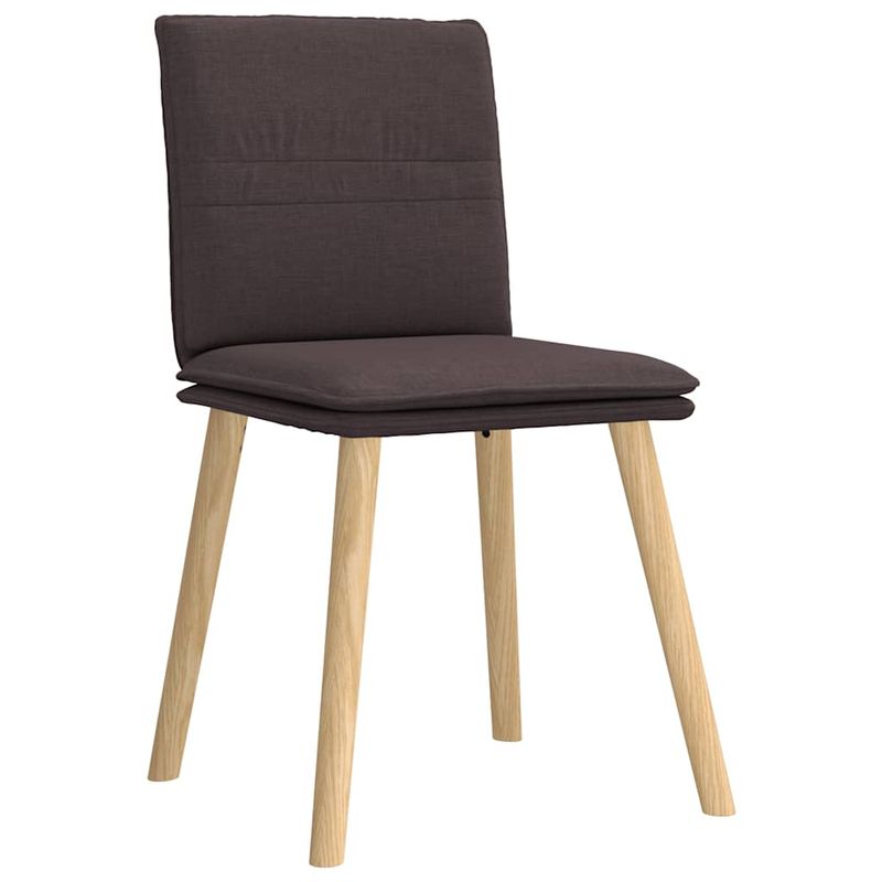 Casa si Gradina - Mobilier - Scaune si fotolii - Scaune - Scaune de bucatarie, 4 buc., maro inchis, material textil - Infinity.ro