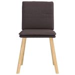 Casa si Gradina - Mobilier - Scaune si fotolii - Scaune - Scaune de bucatarie, 4 buc., maro inchis, material textil - Infinity.ro