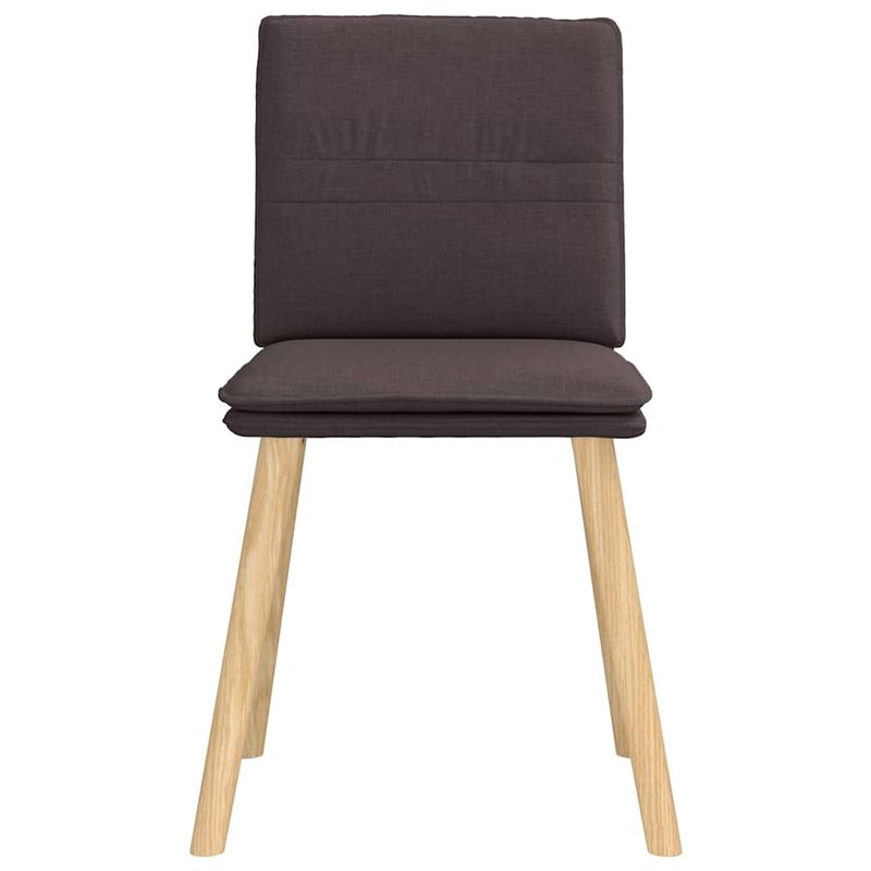 Casa si Gradina - Mobilier - Scaune si fotolii - Scaune - Scaune de bucatarie, 4 buc., maro inchis, material textil - Infinity.ro