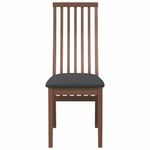Casa si Gradina - Mobilier - Scaune si fotolii - Scaune - Scaune sufragerie cu perne 2 buc. cauciuc din lemn masiv maro - Infinity.ro