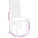 Casa si Gradina - Mobilier - Scaune si fotolii - Scaune - Scaune sufragerie cu perne 2 buc. cauciuc din lemn masiv maro - Infinity.ro