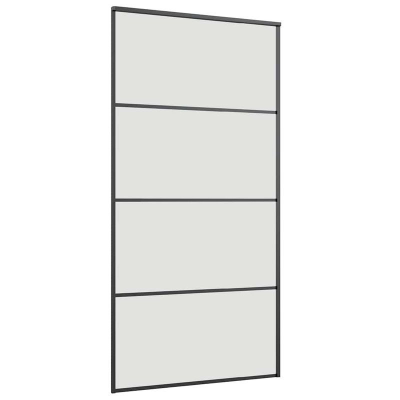 Casa si Gradina - Constructii - Usi interior, exterior si garaj - Usi interior - Usa glisanta cu set de feronerie neagra 102,5x205 cm Sticla ESG - Infinity.ro