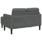 Casa si Gradina - Mobilier - Canapele si coltare - Canapele - Canapea cu 2 locuri cu sezlong in forma L tesatura gri inchis - Infinity.ro