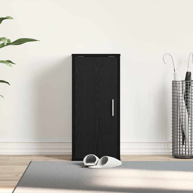 Casa si Gradina - Mobilier - Organizare si depozitare - Organizator incaltaminte - Dulap Pantofi Stejar Negru 32x35x70 cm Lemn prelucrat - Infinity.ro
