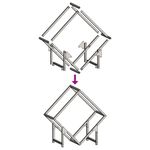 Casa si Gradina/Termice/Sobe, Seminee si accesorii/Accesorii seminee si sobe - Suport pentru lemne de foc alb 50x25x50 cm Otel laminat la rece - Infinity.ro