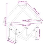 Casa si Gradina/Termice/Sobe, Seminee si accesorii/Accesorii seminee si sobe - Suport pentru lemne de foc alb 50x25x50 cm Otel laminat la rece - Infinity.ro