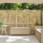Casa si Gradina - Gradina si terasa - Mobilier exterior - Bancute de gradina - Banca de gradina cu perna Bej 110x30x40,5 cm Poly Ratan, bej și alb crem - Infinity.ro
