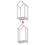 Casa si Gradina - Termice - Sobe, Seminee si accesorii - Accesorii seminee si sobe - Suport pentru lemne de foc negru Otel laminat la rece - Infinity.ro