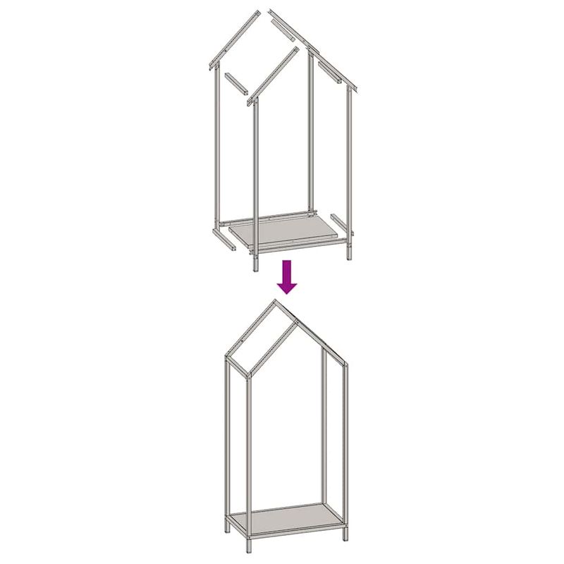 Casa si Gradina - Termice - Sobe, Seminee si accesorii - Accesorii seminee si sobe - Suport pentru lemne de foc negru Otel laminat la rece - Infinity.ro