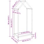 Casa si Gradina - Termice - Sobe, Seminee si accesorii - Accesorii seminee si sobe - Suport pentru lemne de foc negru Otel laminat la rece - Infinity.ro