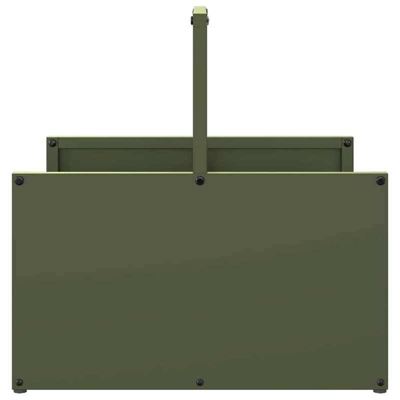 Casa si Gradina - Termice - Sobe, Seminee si accesorii - Accesorii seminee si sobe - Suport pentru lemne de foc Verde masline Otel laminat la rece - Infinity.ro