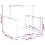 Casa si Gradina - Termice - Sobe, Seminee si accesorii - Accesorii seminee si sobe - Suport pentru lemne de foc Verde masline Otel laminat la rece - Infinity.ro