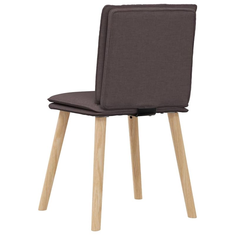Casa si Gradina - Mobilier - Scaune si fotolii - Scaune - Scaune de bucatarie, 6 buc., maro inchis, material textil - Infinity.ro