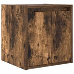 Casa si Gradina - Mobilier - Comode si corpuri - Noptiere - Noptiera montata pe perete din stejar afumat 38x34x40 cm - Infinity.ro