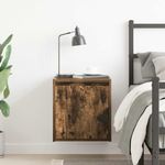 Casa si Gradina - Mobilier - Comode si corpuri - Noptiere - Noptiera montata pe perete din stejar afumat 38x34x40 cm - Infinity.ro