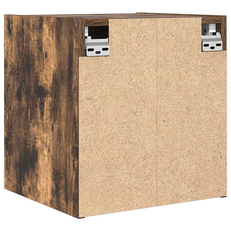 Casa si Gradina - Mobilier - Comode si corpuri - Noptiere - Noptiera montata pe perete din stejar afumat 38x34x40 cm - Infinity.ro