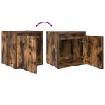 Casa si Gradina - Mobilier - Comode si corpuri - Noptiere - Noptiera montata pe perete din stejar afumat 38x34x40 cm - Infinity.ro