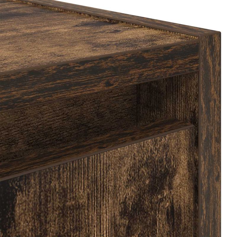 Casa si Gradina - Mobilier - Comode si corpuri - Noptiere - Noptiera montata pe perete din stejar afumat 38x34x40 cm - Infinity.ro