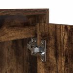 Casa si Gradina - Mobilier - Comode si corpuri - Noptiere - Noptiera montata pe perete din stejar afumat 38x34x40 cm - Infinity.ro
