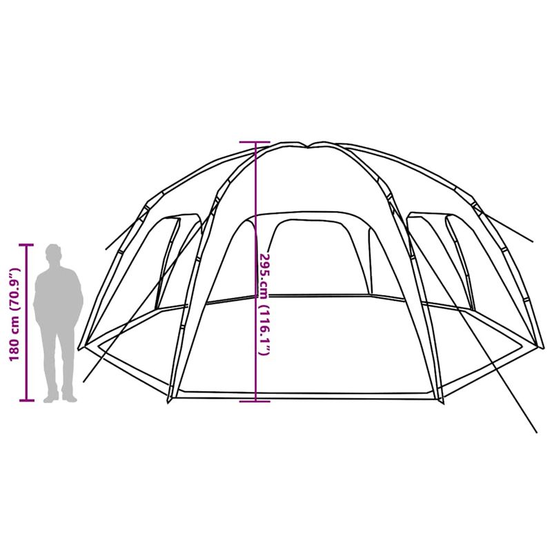 Sport si Outdoor - Camping - Corturi camping - Cort de petrecere, verde mare, rezistent la apa - Infinity.ro