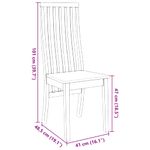 Casa si Gradina - Mobilier - Scaune si fotolii - Scaune - Scaune de sufragerie 2 buc Cauciuc din lemn masiv - Infinity.ro